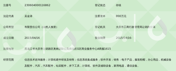 大慶金泰信網(wǎng)絡(luò)科技服務(wù)